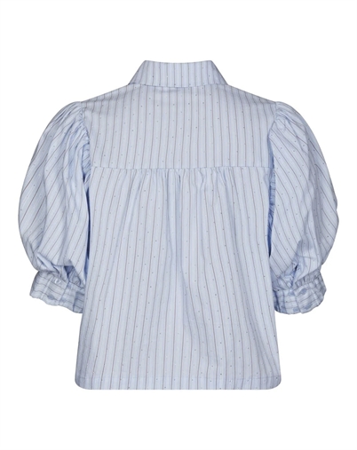 Neo Noir - Etta Stripe Stone Skjorte - Light Blue